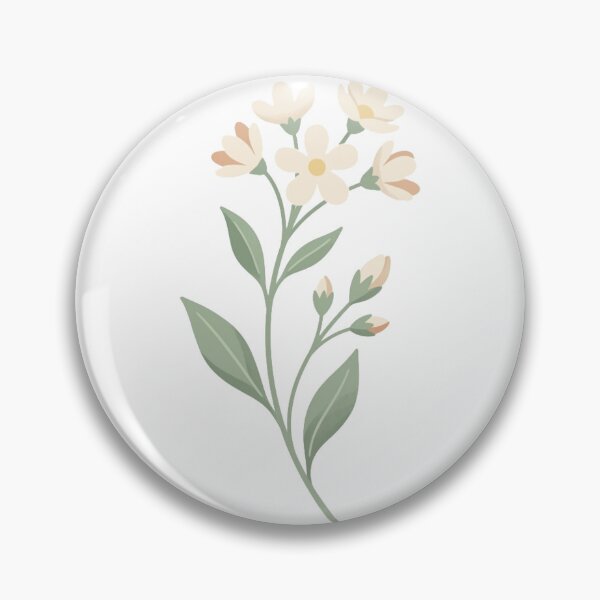 Item preview, Minimalist Wildflower Branch – Earthy Sage Green & Cream Floral Art designed and sold by meghnad.