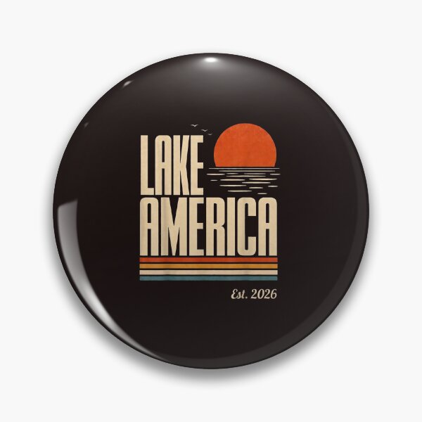 Item preview, Lake America Retro Vintage Sunset Outdoor Summer Vacation Beach designed and sold by mari-kayden.