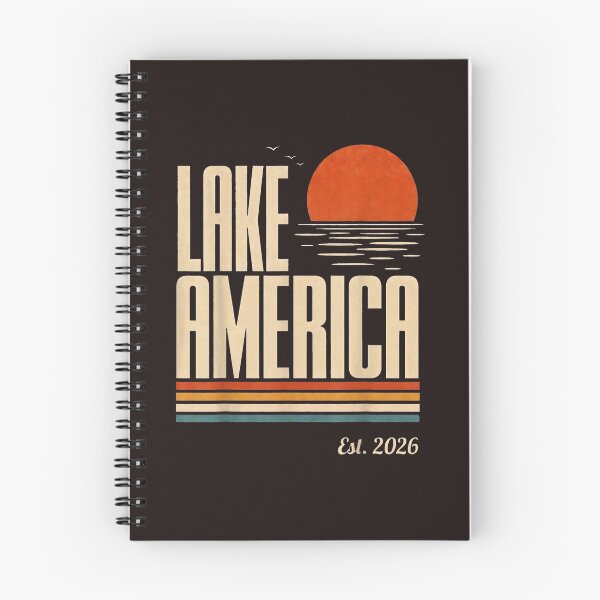 Item preview, Lake America Retro Vintage Sunset Outdoor Summer Vacation Beach designed and sold by mari-kayden.