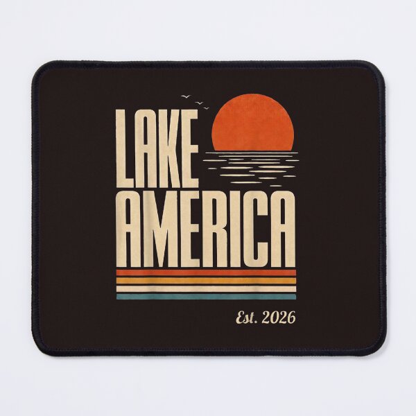 Item preview, Lake America Retro Vintage Sunset Outdoor Summer Vacation Beach designed and sold by mari-kayden.