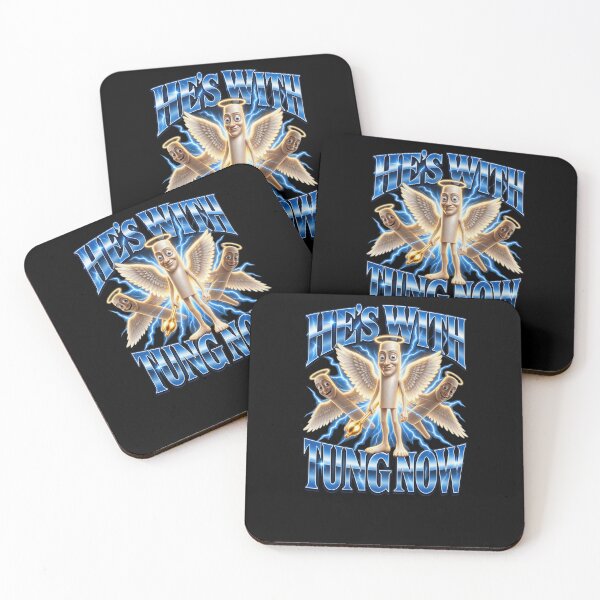 Item preview, Funny He’s With Tung Sahur Now Meme Angel Humor Art designed and sold by elderberry.