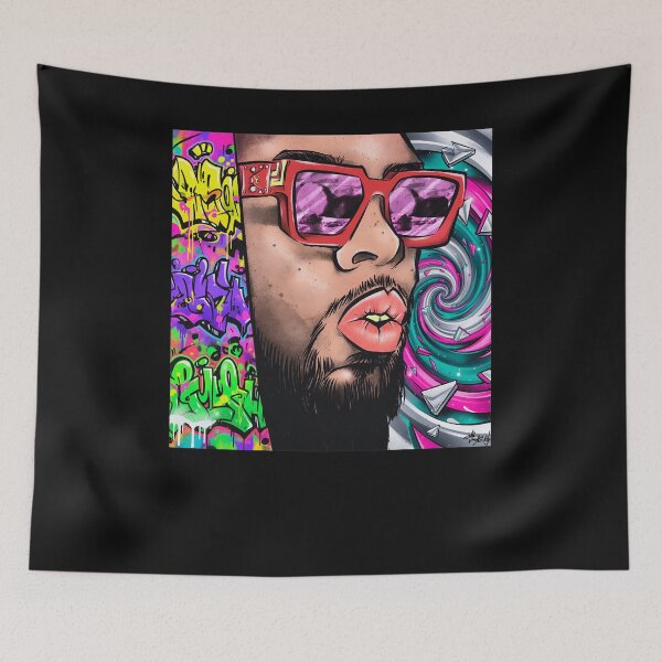 Item preview, Graffiti portrait urban art designed and sold by TheBirdLadyy.