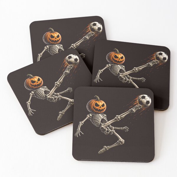 Item preview, Skeleton Soccer Player Pumpkin Head Halloween Boys Kids Sport designed and sold by mari-kayden.