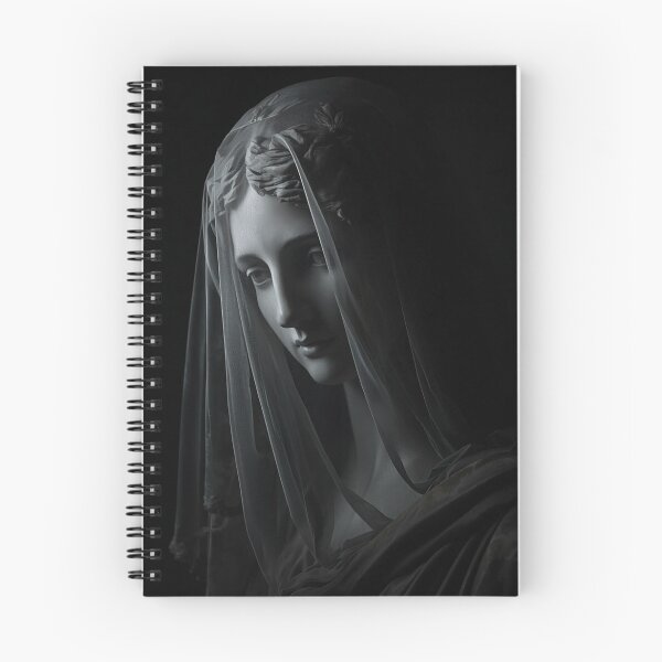 Item preview, Veiled Virgin Statue Neoclassical Dark Gothic Marble Art designed and sold by VintageManiac.