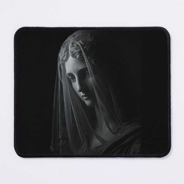 Item preview, Veiled Virgin Statue Neoclassical Dark Gothic Marble Art designed and sold by VintageManiac.