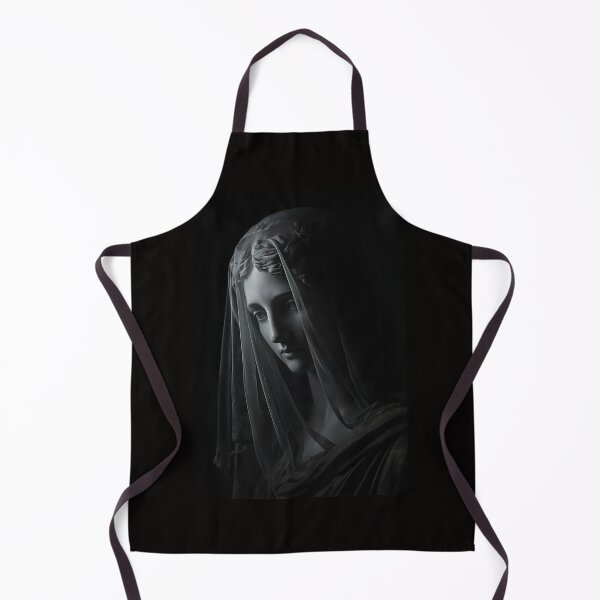 Item preview, Veiled Virgin Statue Neoclassical Dark Gothic Marble Art designed and sold by VintageManiac.
