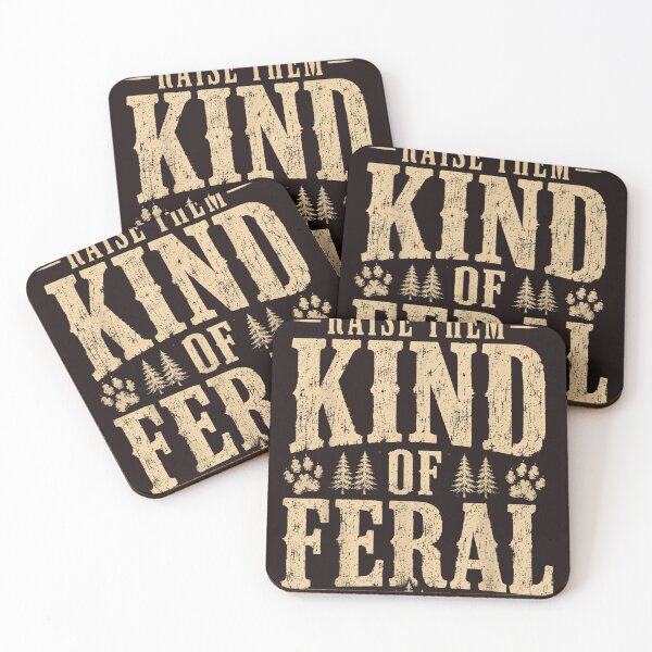 Item preview, Raise Them Kind Of Feral Vintage Outdoor Mom Life Camping Trees designed and sold by mari-kayden.
