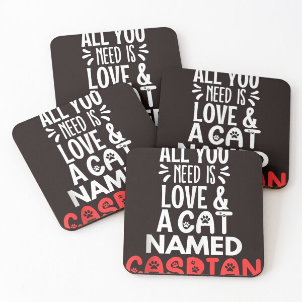 Item preview, All You Need Is Love And A Cat Named Caspian Funny Pet Owner designed and sold by mari-kayden.