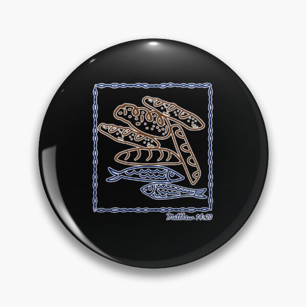 Item preview, Matthew 14:20 Loaves and Fish Biblical Art designed and sold by elderberry.