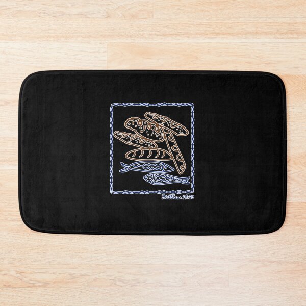 Item preview, Matthew 14:20 Loaves and Fish Biblical Art designed and sold by elderberry.