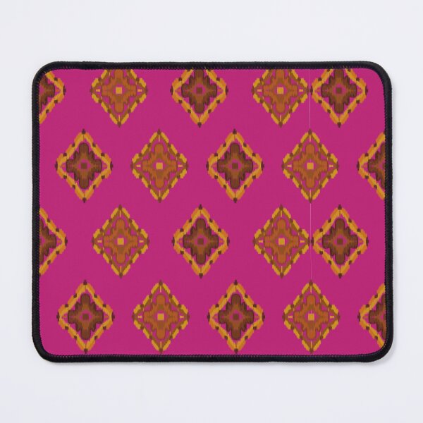 Item preview, Hot pink ikat pattern designed and sold by Halonapping.