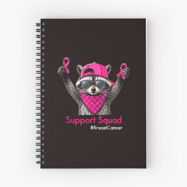 Item preview, Support Squad Breast Cancer Awareness Raccoon Pink Ribbon Pink October designed and sold by mari-kayden.