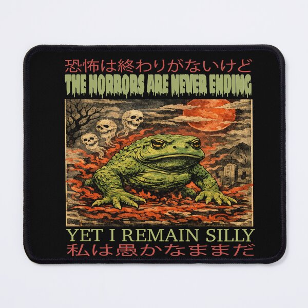 Item preview, the horrors are never ending vintage japanese frog designed and sold by CHAKSTYLE.