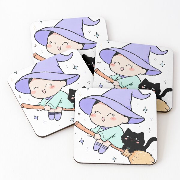Item preview, Little Witch with Cat designed and sold by nomadjoiner.