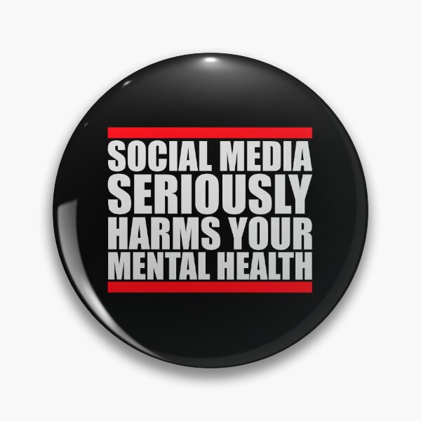 Item preview, Social Media Seriously Harms Your Mental Health designed and sold by shirt-o-mat.