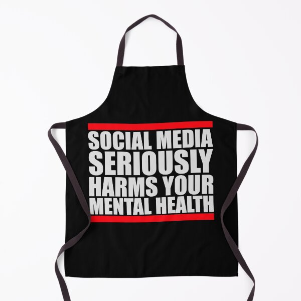 Item preview, Social Media Seriously Harms Your Mental Health designed and sold by shirt-o-mat.