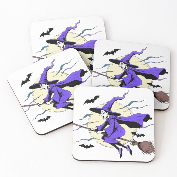 Item preview, Witch on a broomstick designed and sold by nomadjoiner.