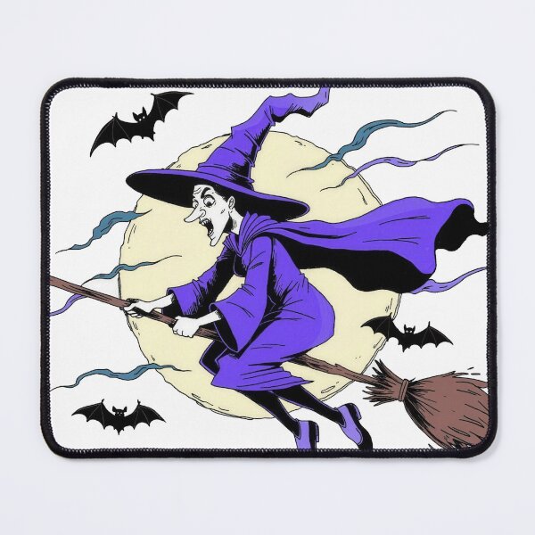 Item preview, Witch on a broomstick designed and sold by nomadjoiner.