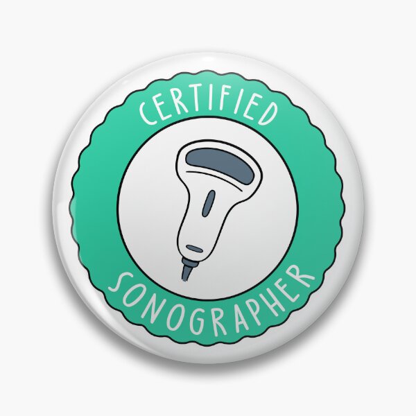 Item preview, Certified Sonographer Teal Badge designed and sold by teeperfect.