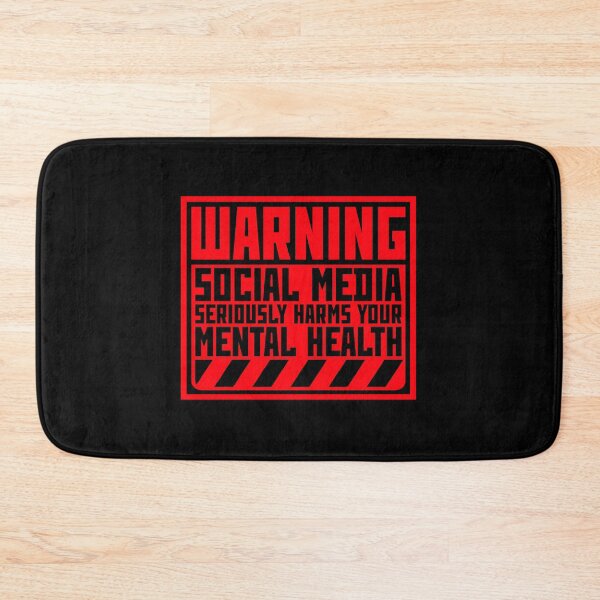 Item preview, Social Media Seriously Harms Your Mental Health designed and sold by shirt-o-mat.