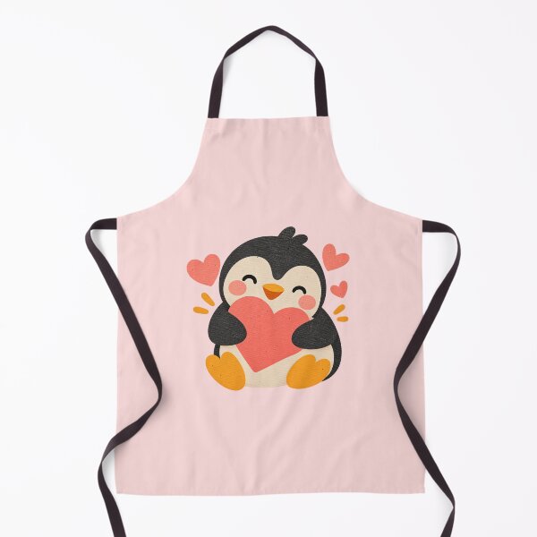 Item preview, Cute Penguin Hugging Heart – Kawaii Penguin Love Sticker designed and sold by StickyDelights.