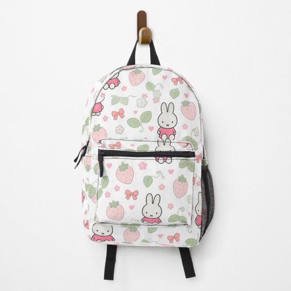 Item preview, Cute Bunny Strawberry Patch Seamless Pattern designed and sold by Cozy Moss Studio.