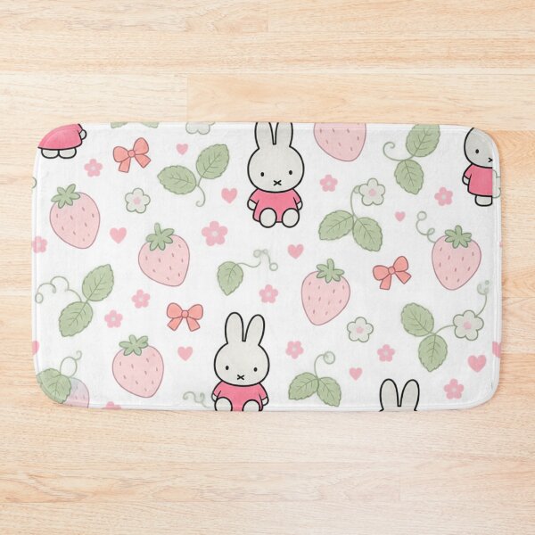 Item preview, Cute Bunny Strawberry Patch Seamless Pattern designed and sold by Cozy Moss Studio.