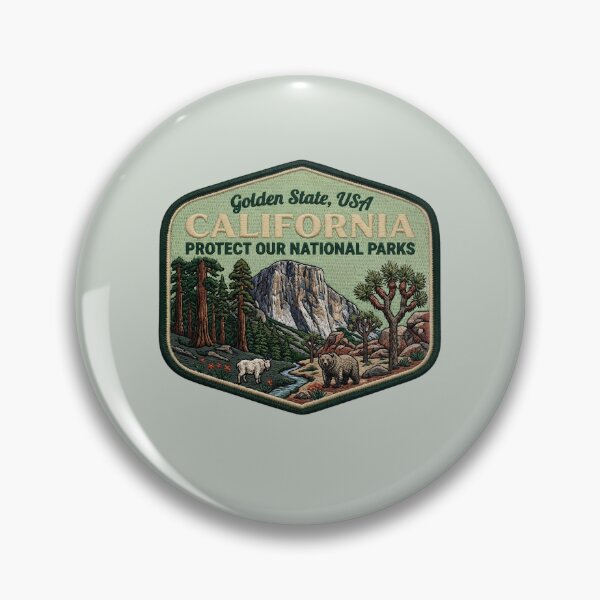 Item preview, Vintage Embroidered California Protect Our National Parks Patch designed and sold by LittleArij.