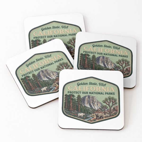 Item preview, Vintage Embroidered California Protect Our National Parks Patch designed and sold by LittleArij.