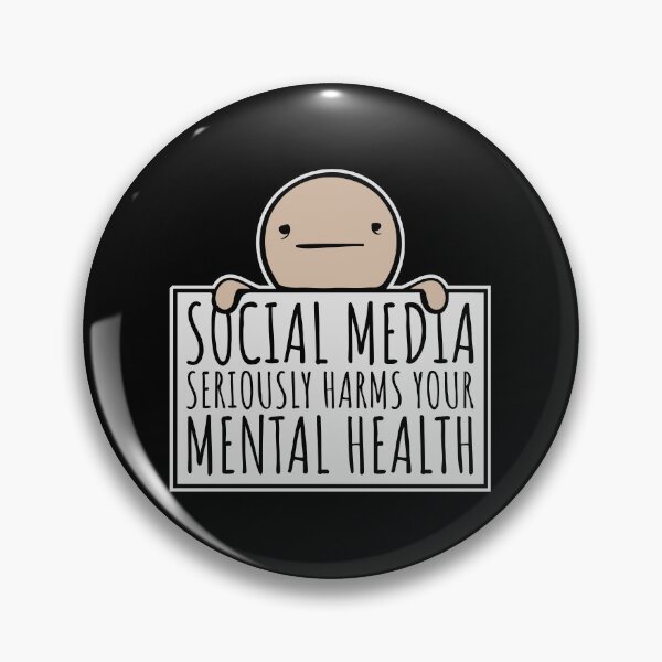Item preview, Social Media Seriously Harms Your Mental Health designed and sold by shirt-o-mat.