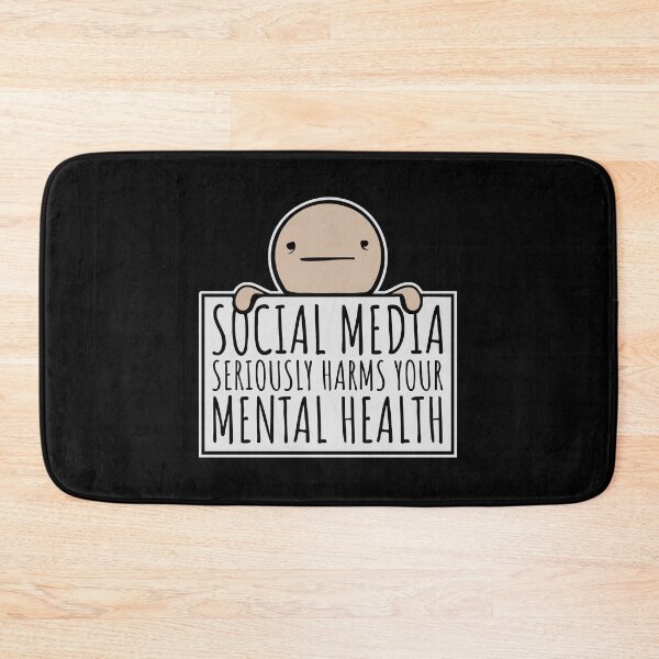 Item preview, Social Media Seriously Harms Your Mental Health designed and sold by shirt-o-mat.