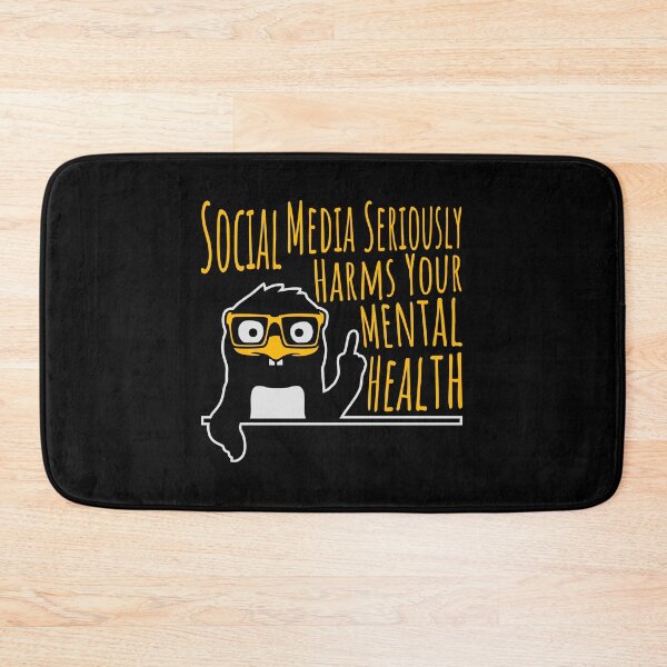 Item preview, Social Media Seriously Harms Your Mental Health designed and sold by shirt-o-mat.