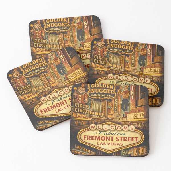 Item preview, Vintage Fremont Street Neon Casino Collage designed and sold by OrbitLabs.