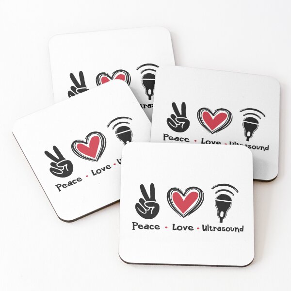Item preview, Peace Love Ultrasound Sonographer Design designed and sold by teeperfect.