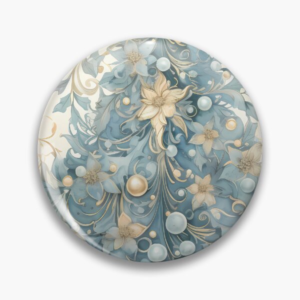 Item preview, Blue and Gold Christmas Tree – Elegant Watercolor Winter Christmas | Elegant Winter Collection designed and sold by lisa-diver.