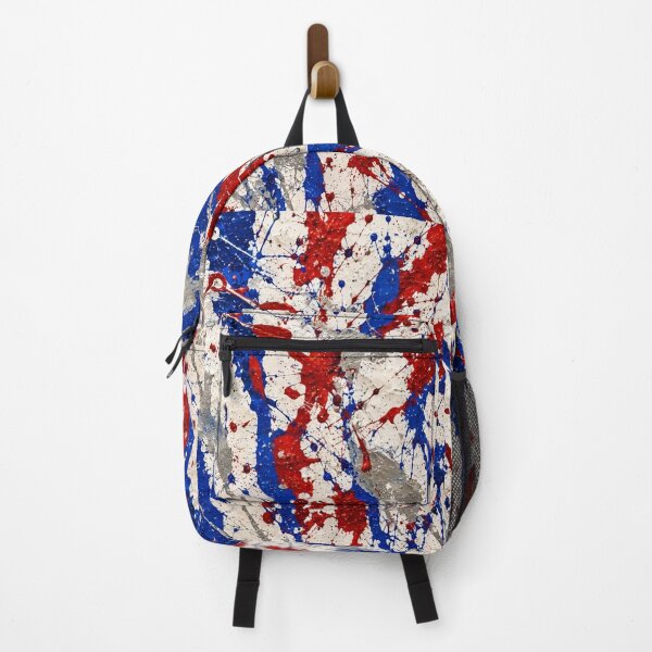 Item preview, Patriotic Red White and Blue Splatter Action Abstract Art designed and sold by THE SPLATTERED HAUS BY SAGE BANKS.