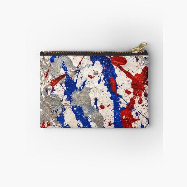 Item preview, Patriotic Red White and Blue Splatter Action Abstract Art designed and sold by THE SPLATTERED HAUS BY SAGE BANKS.