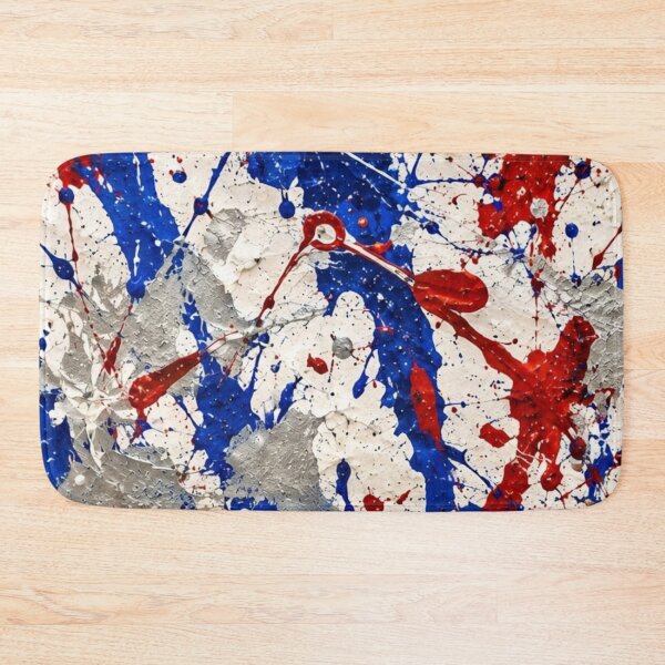 Item preview, Patriotic Red White and Blue Splatter Action Abstract Art designed and sold by THE SPLATTERED HAUS BY SAGE BANKS.