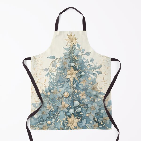 Item preview, Blue and Gold Christmas Tree – Elegant Watercolor Winter Christmas | Elegant Winter Collection designed and sold by lisa-diver.