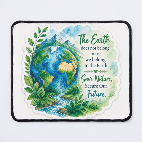 Item preview, Inspirational quote - save Mother Earth designed and sold by Uttia's Art with Heart.