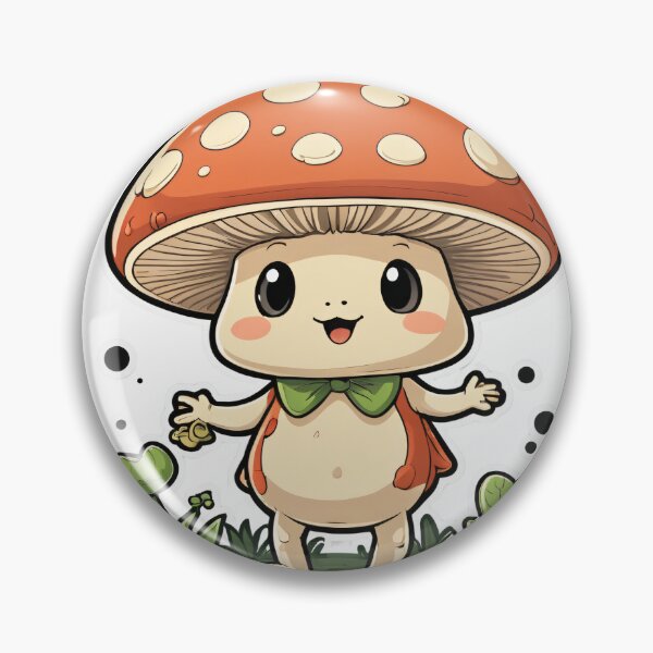 Item preview, Cottagecore Mushroom Character Dynamic Action Pose – Mushroom lover gift designed and sold by michallechowicz.