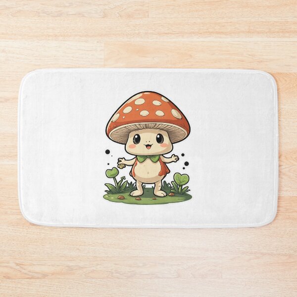 Item preview, Cottagecore Mushroom Character Dynamic Action Pose – Mushroom lover gift designed and sold by michallechowicz.