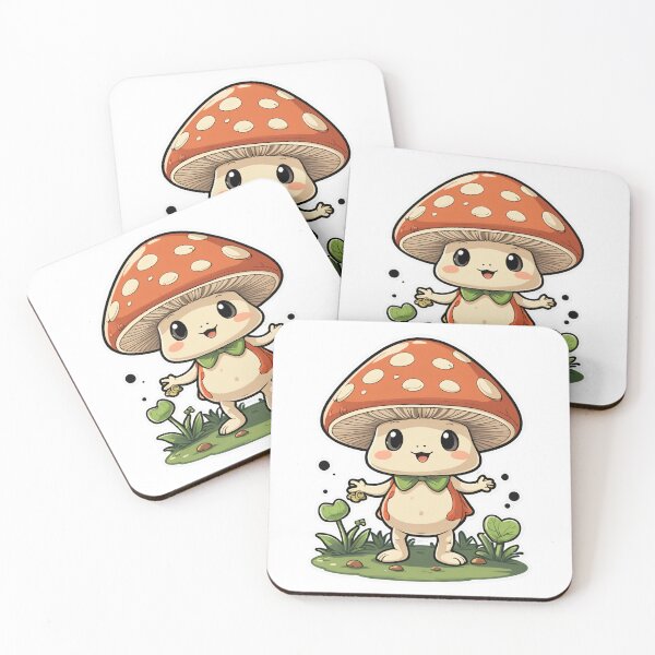 Item preview, Cottagecore Mushroom Character Dynamic Action Pose – Mushroom lover gift designed and sold by michallechowicz.