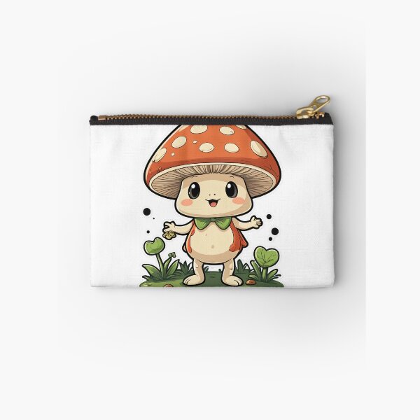 Item preview, Cottagecore Mushroom Character Dynamic Action Pose – Mushroom lover gift designed and sold by michallechowicz.