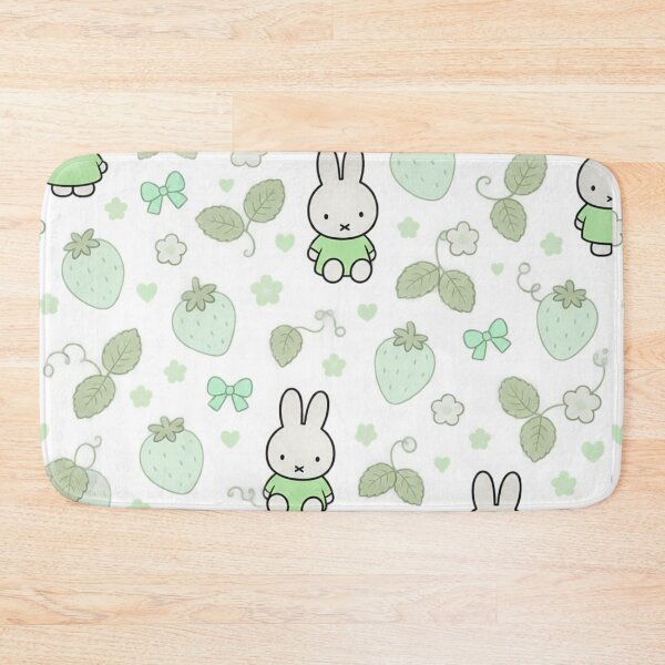 Item preview, Cute Bunny Matcha Strawberry Seamless Pattern designed and sold by Cozy Moss Studio.