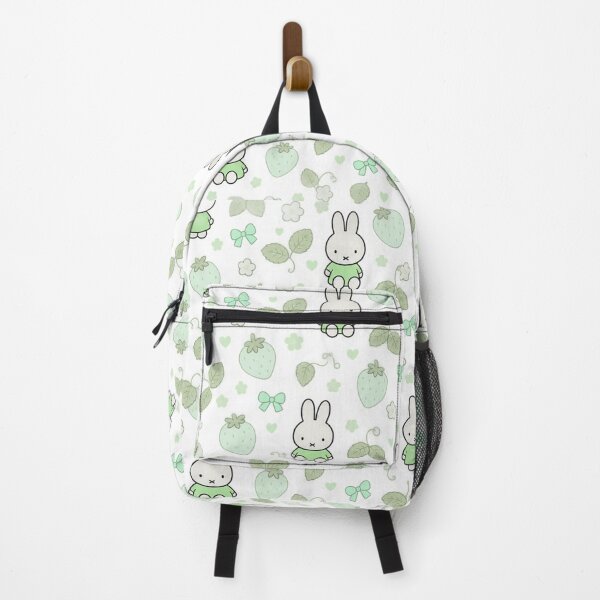 Item preview, Cute Bunny Matcha Strawberry Seamless Pattern designed and sold by Cozy Moss Studio.