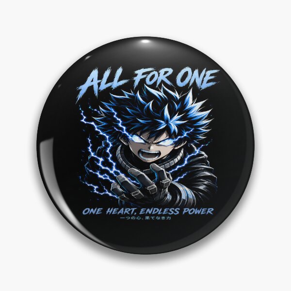 Item preview, All For One - Blue Lightning-One Heart Endless Power designed and sold by TTdesigns123.