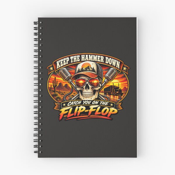 Item preview, Keep The Hammer Down - Skull Trucker Art - Catch You On The Flip-Flop designed and sold by NomadForge.
