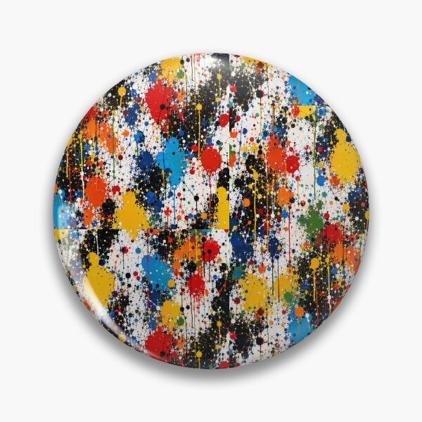 Item preview, Prismatic Splash Action Abstract Art designed and sold by THE SPLATTERED HAUS BY SAGE BANKS.