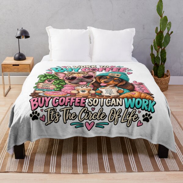 Item preview, I work to buy Coffee designed and sold by doddle&bloom.